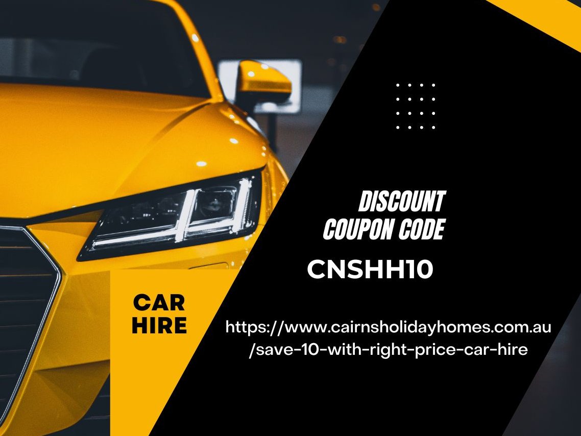 Thinking about hiring a car for your stay in Cairns?  Use this coupon code to get a 10% discount on the rate offered by Right Price Car Hire: cairnsholidayhomes.com.au/save-10-with-r…
#Carhirecairns #CarRental #vacationrentals #cairnsholidayhomes #explorefarnorthqueensland