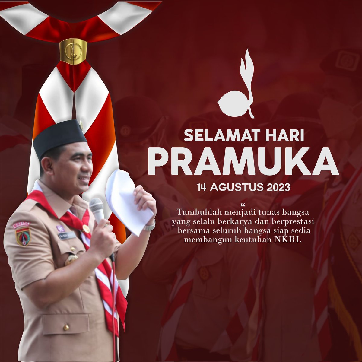 TajYasinMZ's tweet photo. Selamat memperingati Hari Pramuka Nasional yang ke-62.
"Salam Pramuka!" https://t.co/WptsDk0LBa