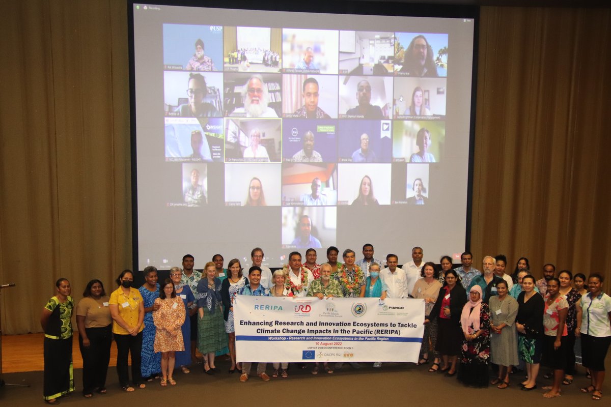A year ago in August of 2022 #RERIPA officially launched it's project activities at The University of the South Pacific's Laucala Campus in Suva, Fiji. RERIPA seeks to consolidate and strengthen research and innovation capacities in the Pacific to tackle climate change impacts.