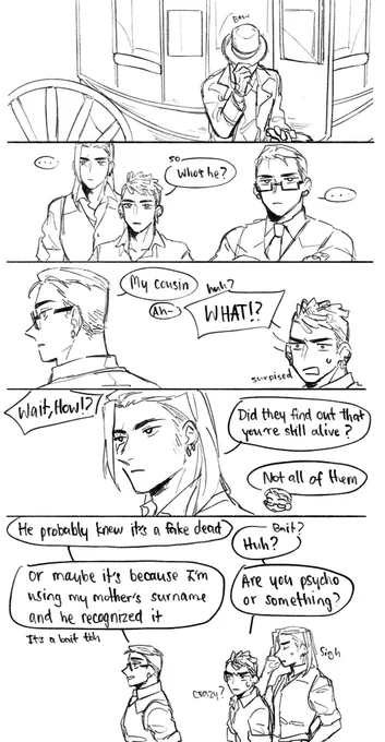 (Sketch) "I can't hide forever"

Sova and Phoenix knew who's Chamber and what's his situation. They helped him hide his status and background, but looked like it's all wasted. 