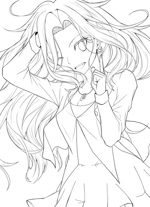 線画ビフォーアフター