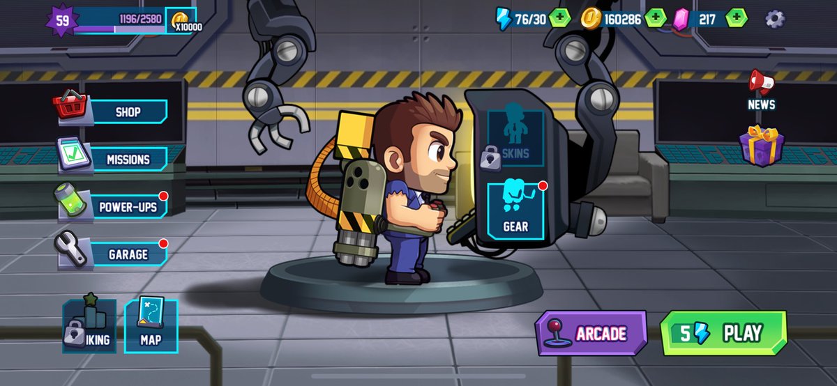GrimChii's tweet photo. ຄືຫລິ້ນ Jetpack Joyride 2 ມາໄລຍະໜຶ່ງ ລະແປກໃຈວ່າຄືບໍ່ມີອັບເດດຫຍັງເລີຍຫວະ ປົກກະຕິຈະມີອັບເດດໃນເກມຕະຫລອດ ພໍມາກວດຢູ່ App Store ອ່າວໄປຢູ່ Apple Arcade ຕັ້ງແຕ່ຕອນໃດຫວະ https://t.co/3quvjEMqbW