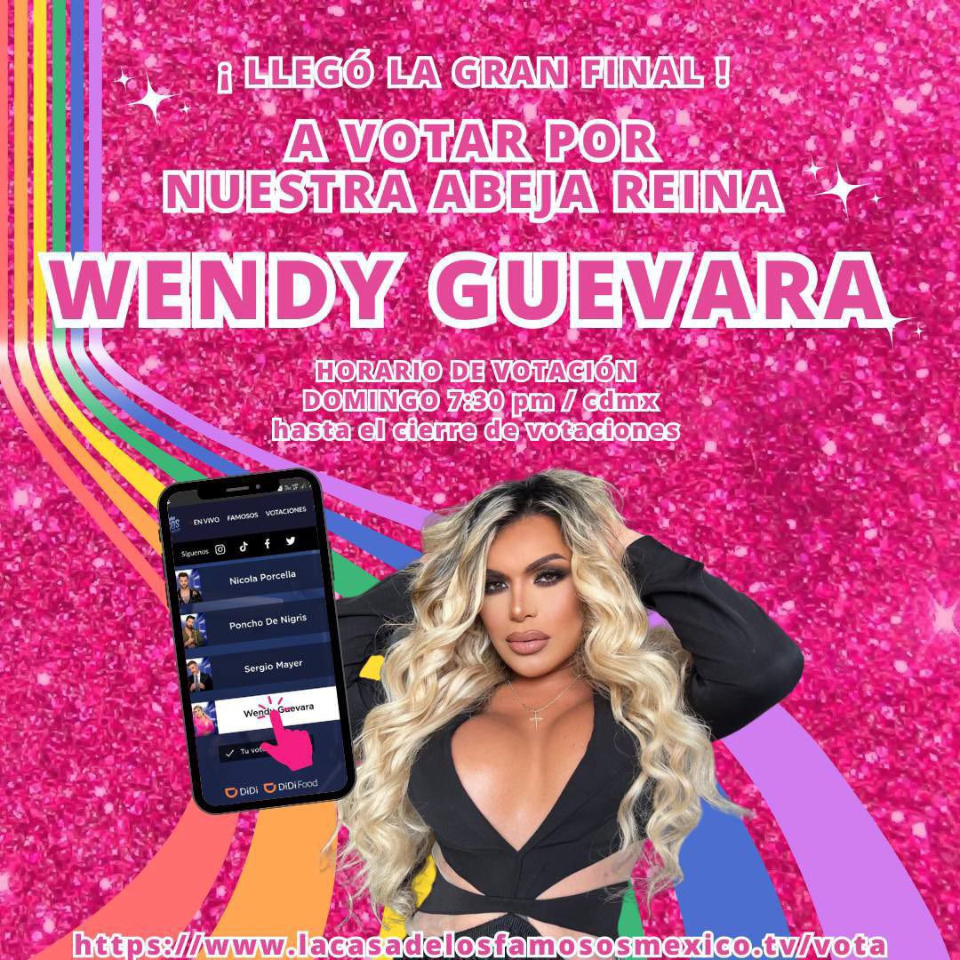 madspinkis's tweet photo. TEAM WENDY, RECUERDEN QUE LAS VOTACIONES YA ESTÁN ABIERTAS NUEVAMENTE, NO PAREN DE VOTAR NO NOS CONFIEMOS!!🐝

Vota en: https://t.co/1Jd4rNk3Tj

#WendyGanadora 
 #LaCasaDeLosFamososMx https://t.co/wYhHPBEqCw