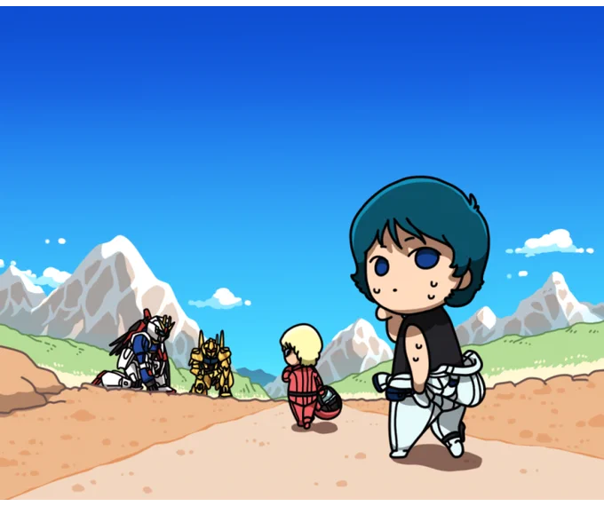 大尉とカミユon the earth in the summer 