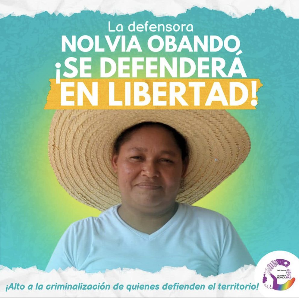 On August 11th, @PBIHonduras celebrated the release of the human rights defender and Las Galileas community member Nolvia Obando from prison after being arrested 149 days ago for defending her territory. #PBIaccompanies Learn more: tinyurl.com/yza2n7tm