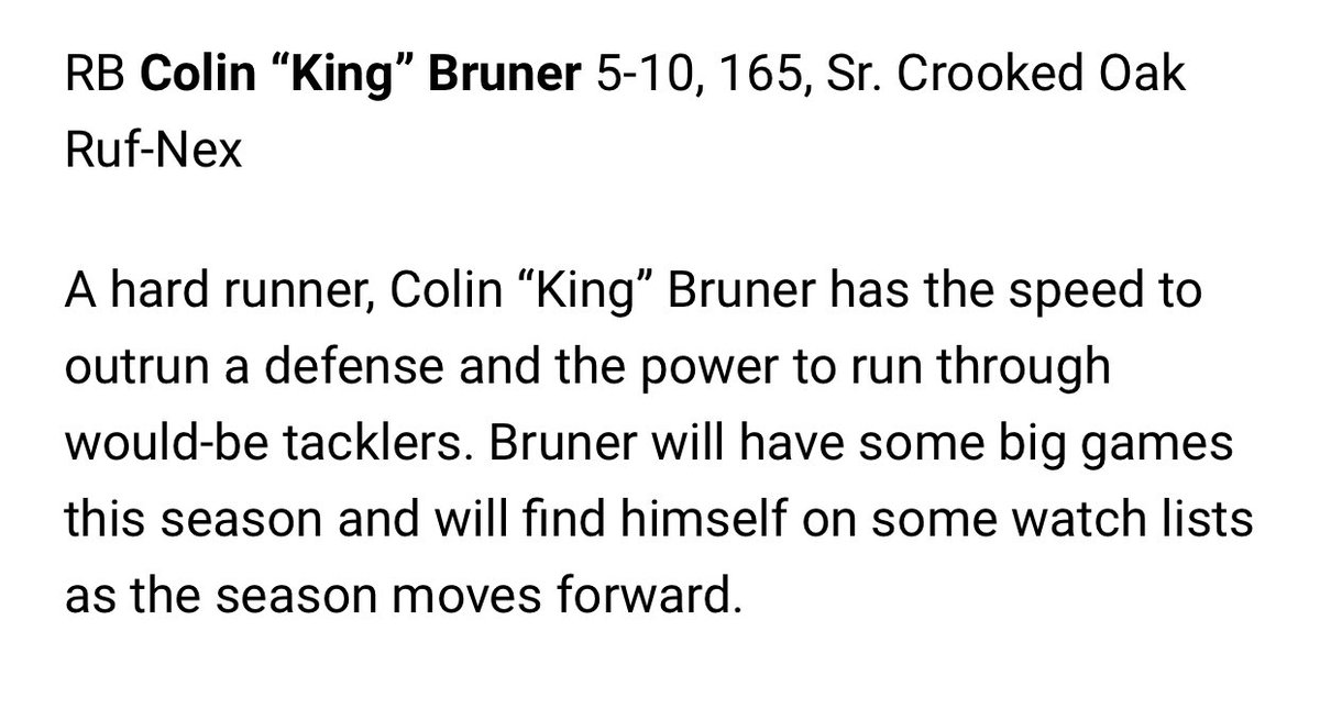JordanBush_08's tweet photo. This dude is special! Congrats, King!
@CrookedOakFB #COBuilt https://t.co/rIhN0wQ6nn