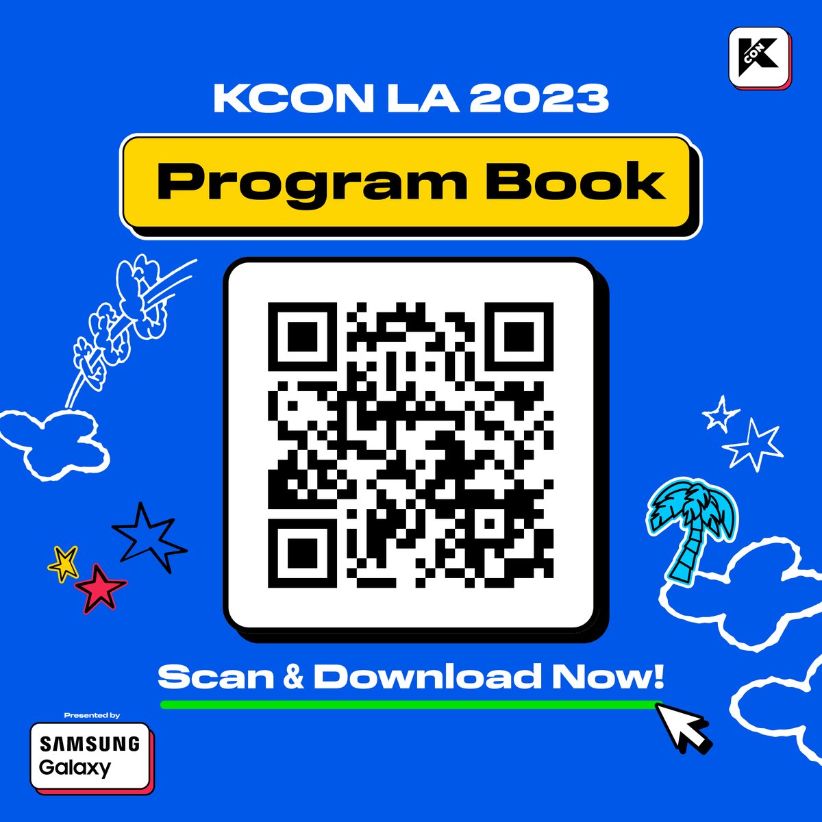 kconusa's tweet photo. [#KCONLA2023] 𝐏𝐫𝐨𝐠𝐫𝐚𝐦 𝐁𝐨𝐨𝐤

Only 5 Days left to meet you, KCONers!  
Scan &amp; Download the 𝐏𝐫𝐨𝐠𝐫𝐚𝐦 𝐁𝐨𝐨𝐤 now and prepare for the perfect KCON experience! https://t.co/te3kmwmRN0