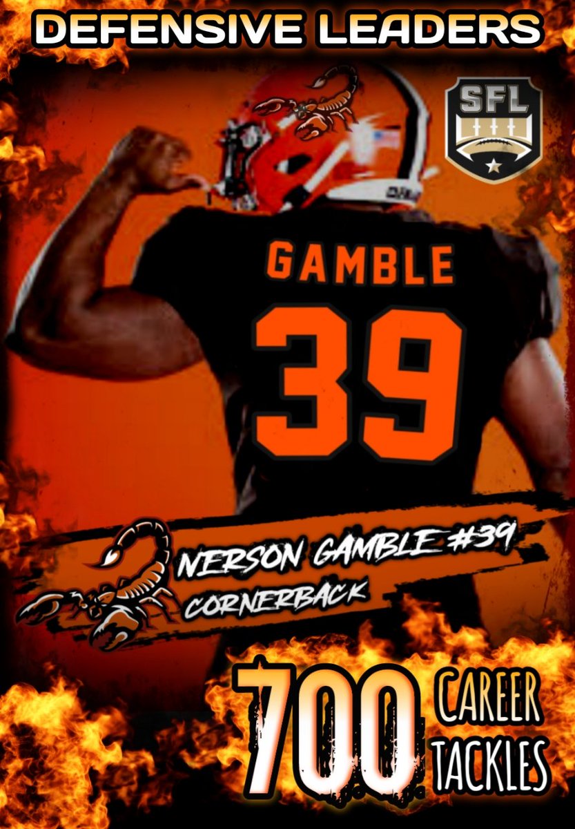 Congratulations to @IG395 on a huge <a href="/simulationfl/">Simulation Football League</a> career milestone of 700 career tackles! #SFL #FYP #eSports #football