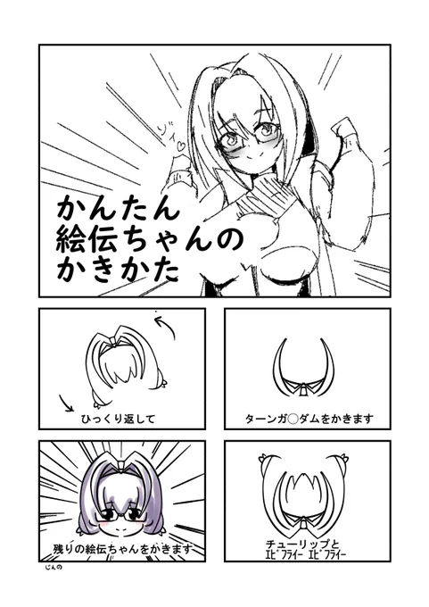 カンタン 絵伝ちゃんのかきかた #アリスギアお絵かき