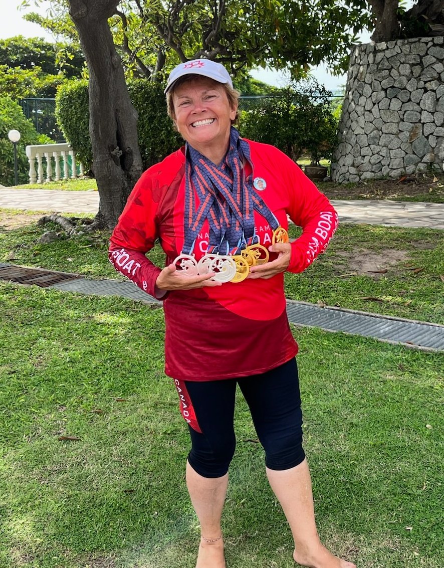Update: the final result as seen below is 3 silver and 4 gold between her Para team and Women's Senior C team for the Dragon Boat World Championships in Thailand for Team Canada! 🏆🥇🇨🇦❤️
My mom is an absolute boss!!
#CanadianNationalTeam <a href="/idbf_dragonboat/">IDBF - International Dragon Boat Federation</a> #dragonboat #TeamCanada