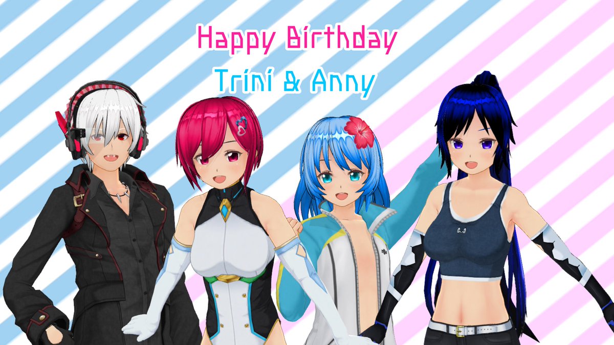 今日はトリニさんとアニーさんの誕生日ダァー！！！🎂🎂🎂

今でも仲良しのグエサガファン3人
(トリニさん、アニーさん、ネクサさん)と一緒にカスタムキャストで集合写真ダァー！！！✨️✨️✨️

(やはり日本のグエサガファンメンバーはこの4人でないとな！)