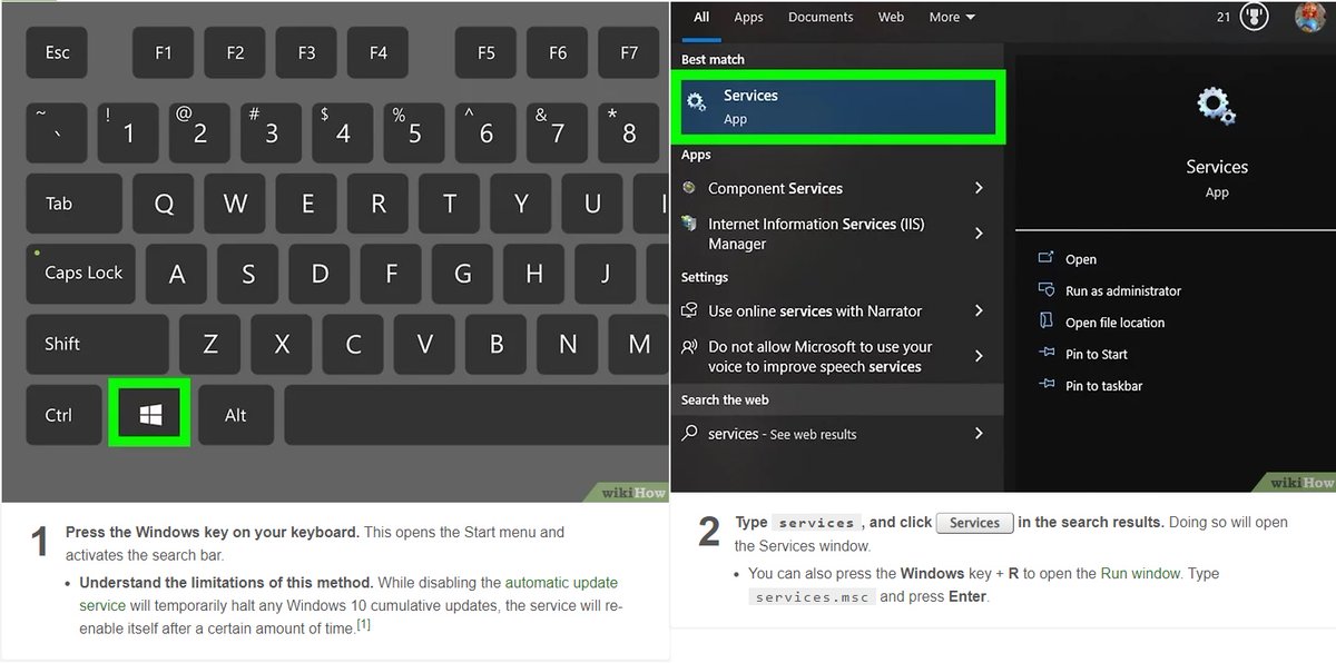 CAStenman's tweet image. 4 Easy Ways to Turn Off Automatic Updates in Windows 10   bit.ly/3K5PWS9    @wikiHow #Windows10 #HowTo #AutomaticUpdates