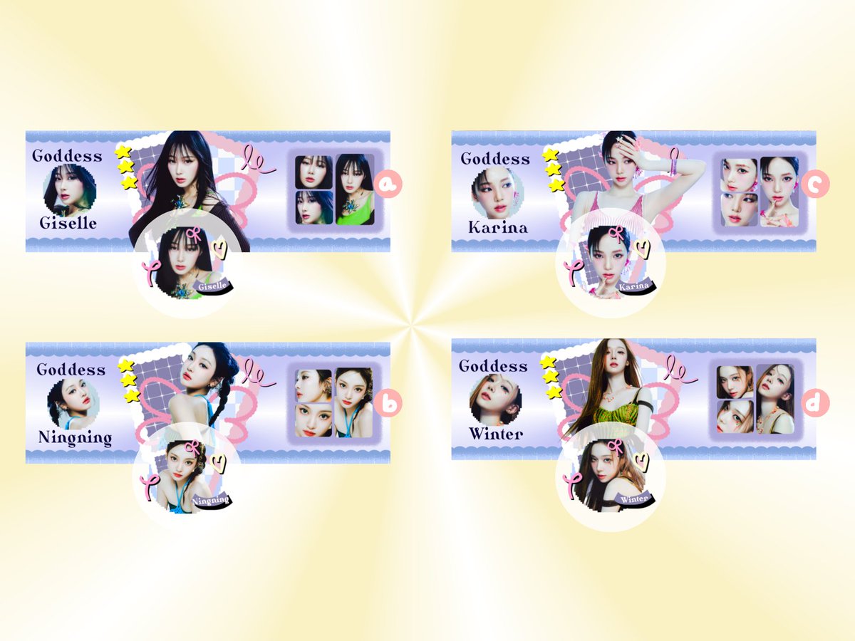 Halo semuanya help rt? Tysm 💗

Aku ada layout ready stock (lagi wkwk) aespa foto terbaru yang bisa ditake di harga 8.000/each
🖌️FREE re-text
🧸Ava png only!
💵QRIS

Klaim by dm di <a href="/artrecorderin/">arin ♡</a>
 <a href="/rinjyah/">𝒜🪽</a>

#zonauang #zonajajan