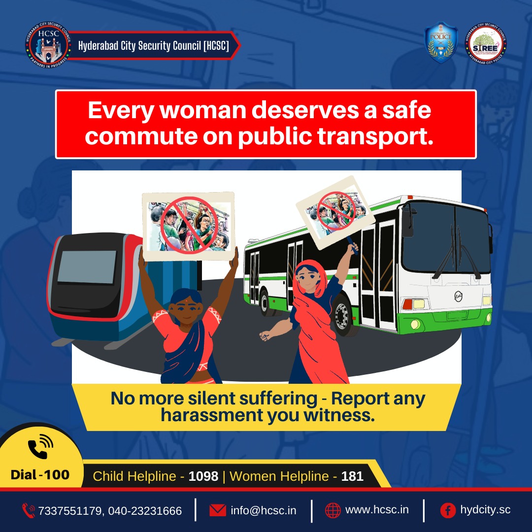 🚺🛑 Every woman deserves a journey free from fear and discomfort. #SafeJourney #RespectWomen

By looking out for one another and fostering a culture of respect, we can ensure that our public transport systems become safe and that every woman feels confident and secure during her