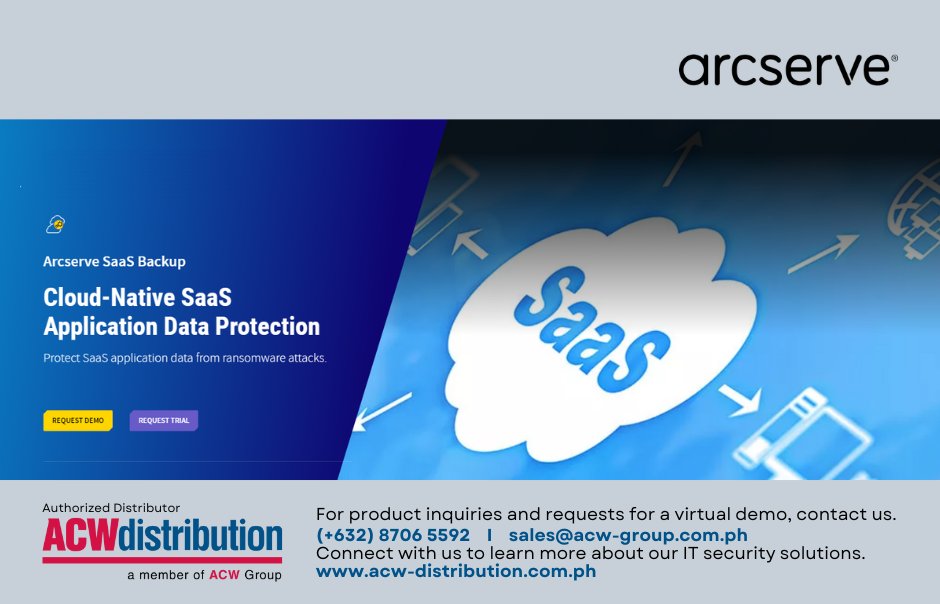 acw_phils's tweet image. Your #SaaSData is your responsibility! Are you ready in case anything unexpected occurs? bit.ly/444mZhm #Arcserve