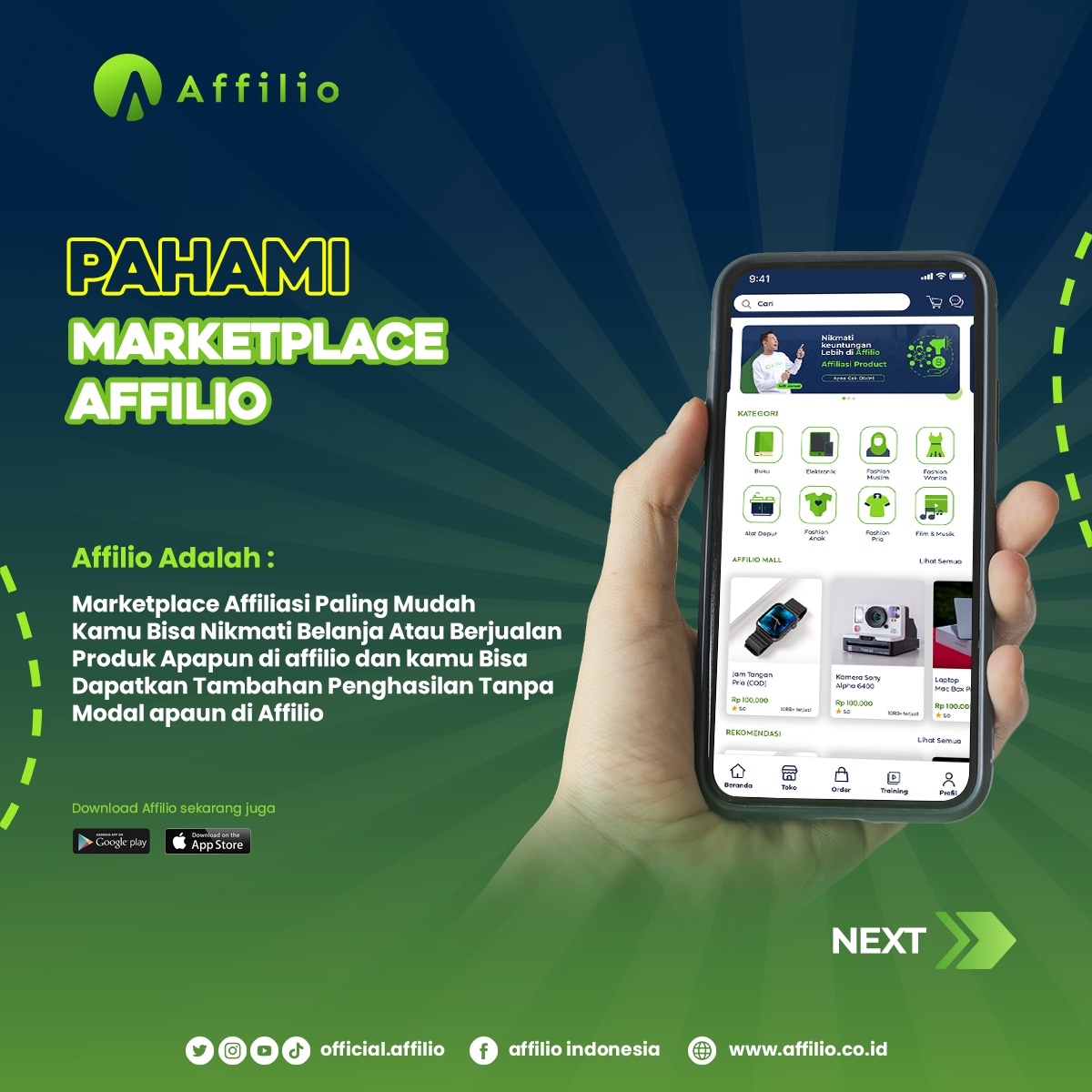 OfficialAffilio's tweet photo. Hallo Sobat Affilio Mau Tahu Cara Memaksimalkan income di affilio, Ni Mas fii Spill ya
.
#bisnisonline #bisnismilenial #affilio #raffiahmad #gratis https://t.co/ZD8rHGX0AS