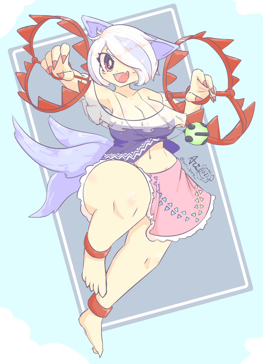 ari_biri_'s tweet image. I mean i had to draw her......
good pupper 🩷

Enoko from touhou 19!!

#東方Project