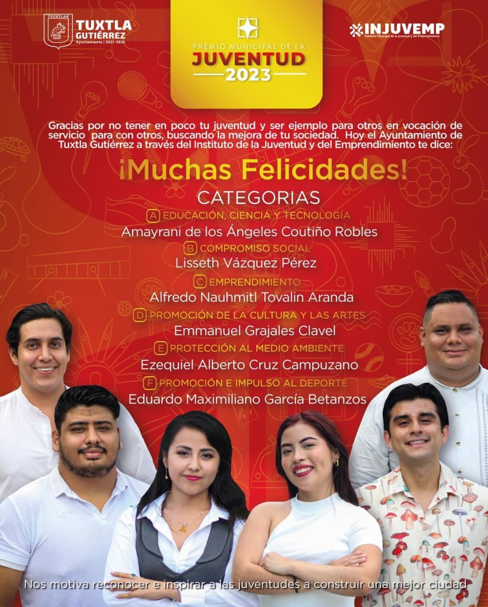 IIJ_UNACH's tweet photo. #OrgulloUNACH | Recientemente, Eduardo Maximiliano García, estudiante de nuestra Licenciatura en Derecho modalidad no escolarizada, #LED_UNACH, obtuvo el "Premio Municipal de la Juventud 2023" (Tuxtla Gutiérrez), en la categoría de "Promoción e Impulso al Deporte". https://t.co/5t86frly0t