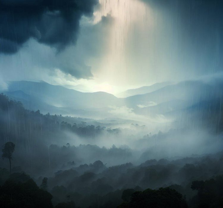 JourneyT0TheSon's tweet photo. the heavens finally opened into the arid soil of the forest floor rain mist clearing over the mountains #RefreshingRain #MountainMagic #HeavenlyShowers https://t.co/xwe08cNzlL