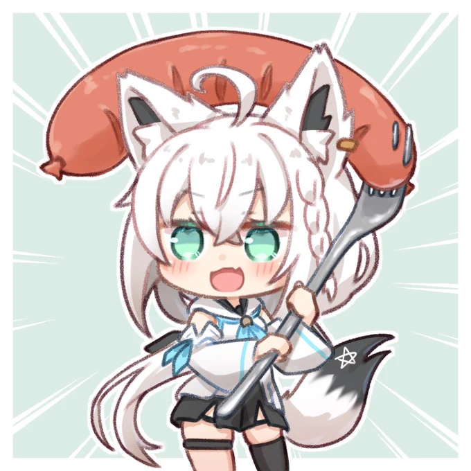 #突然TLにかわいい白上を流す