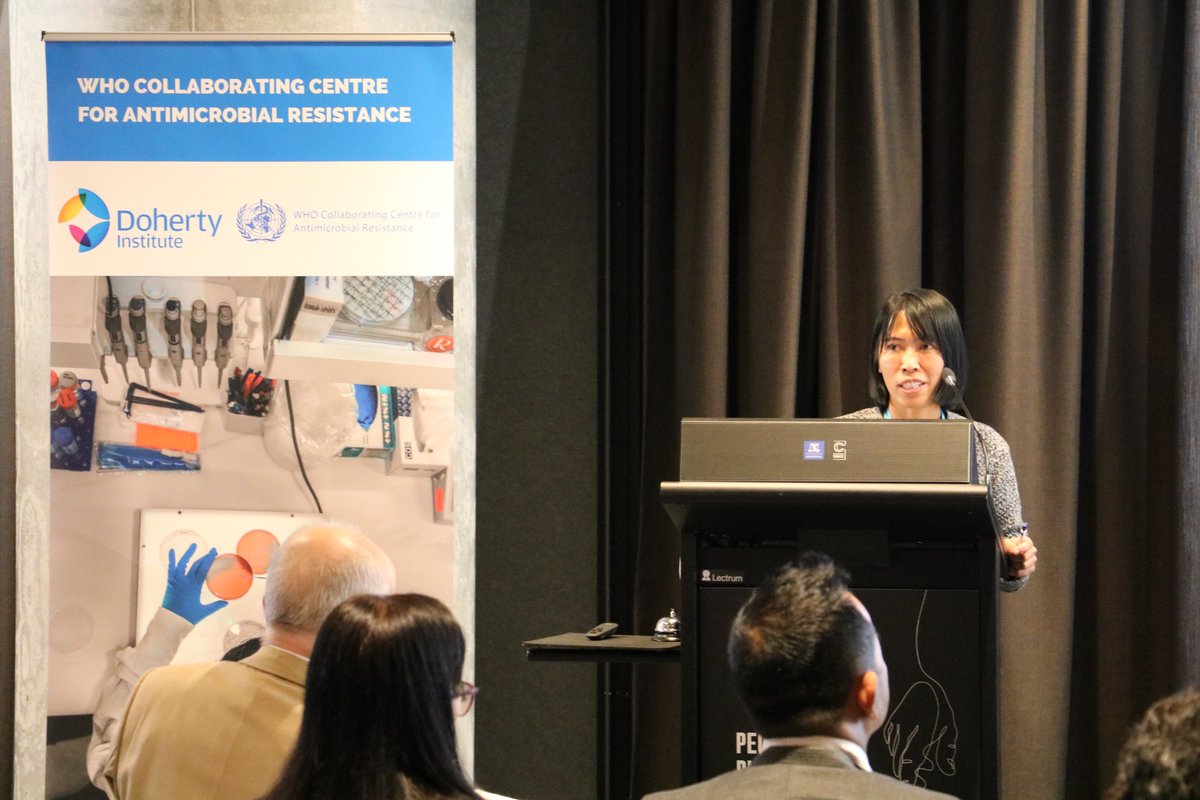 Dr Watcharaporn Kamjumphol of @thailandnih is showing how the @WHO Collaborating Centre for #AntimicrobialResistance provides EQA for the @WHOSEARO region #AMR #AMRSymposium2023