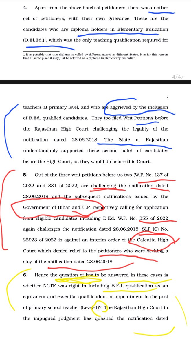 श्रीमान जी BPSC के शिक्षक भर्ती विज्ञापन में शिक्षक की योग्यता NCTE की अधिसूचना के आधार पर तय की गई है। Read bihar education srevice rule and advt. Of BPSC
अयोग्य को exam दिलवाना सुप्रीम कोर्ट के आदेश की अवमानना है। 
Read सुप्रीम कोर्ट का फैसला 
#DELED_WELCOME_SC_JUDGEMENT
1/2