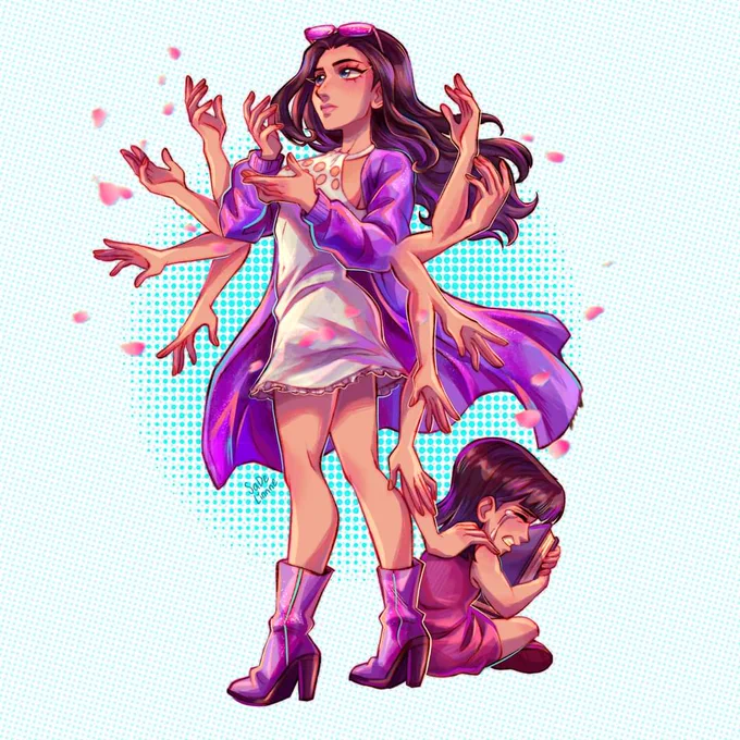 Nothing new to post this week so here's some collab illustrations I've done through the year