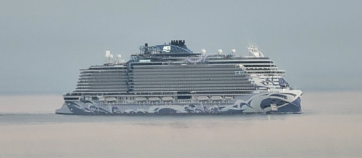 The <a href="/CruiseNorwegian/">Norwegian Cruise Line</a> #Viva was coming into #Civitavecchia, #Italy this morning.  A great new addition to the #NCL family.