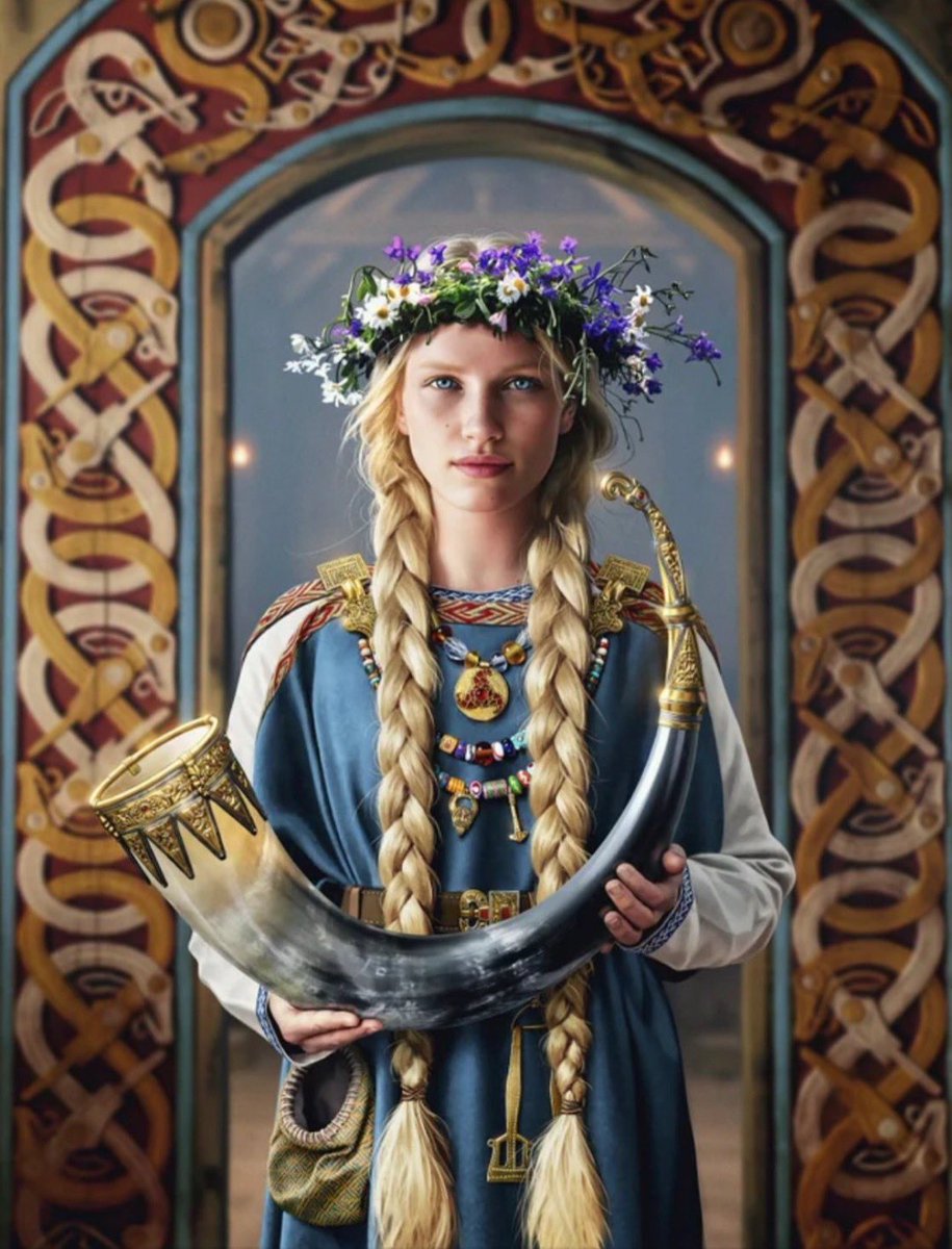 What an Anglo-Saxon Queen would’ve worn and looked like.