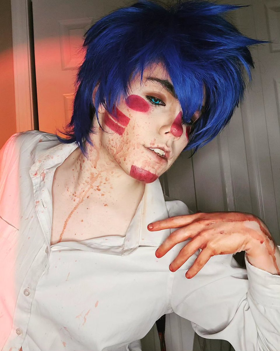 Closet cosplay of @VoltagiumXO 's Sunny Day Jack 🥹❤️☀️💙 #somethingswrongwithsunnydayjack #sunnydayjack #snaccpop #sunnydayjackcosplay #yandere #yanderecosplay