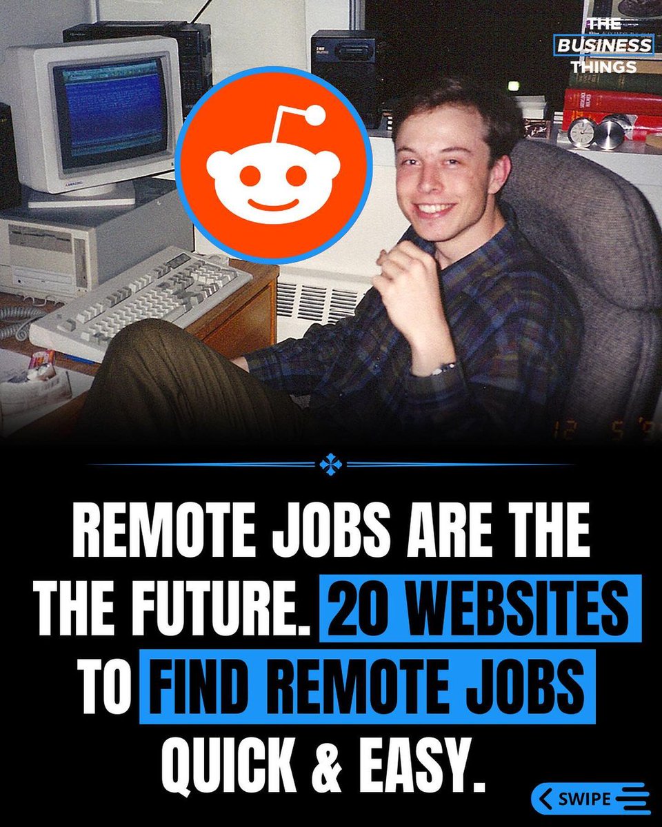 Remote jobs are the future.

20 websites to find remote jobs quick and easy: