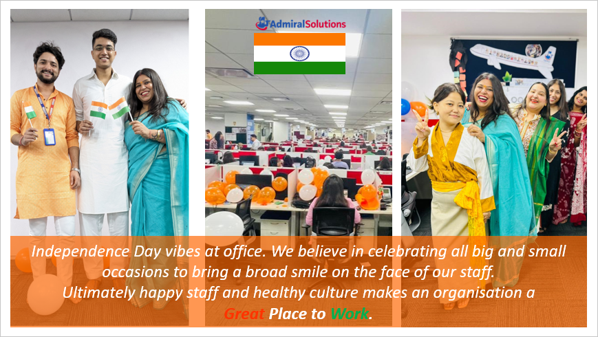 AdSolJobs's tweet photo. Independence Day vibes at office..

#celebration #GreatPlaceToWork #goodvibes #happystaff #admiralsolutions https://t.co/eNvTLx5KSa
