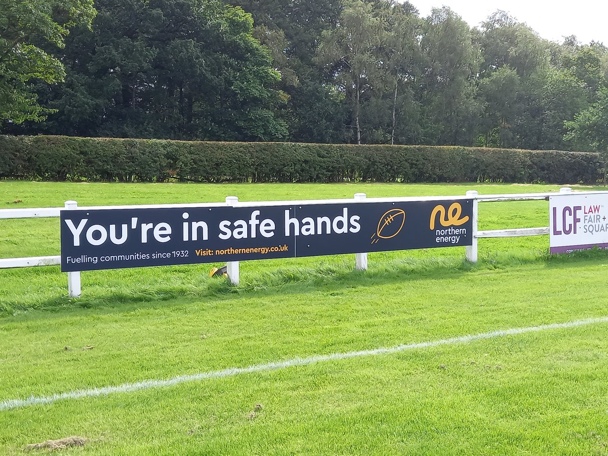 We're proud to sponsor Harrogate RUFC. 

Our new board is up and we wish them good luck for a successful season🏈🏈

@Harrogate_Rugby