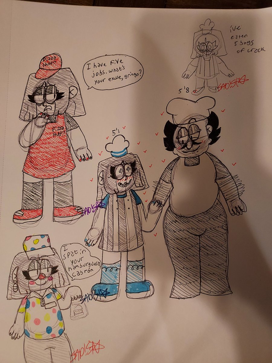juniebugva666's tweet photo. Late free am doodles I refuse to crop
#pizzatower #pizzatowerfanart #pizzatowerau #candycastle #peppinospaghetti #jullianbonbon #oc #ocxcannon #art #traditionalart #doodle #pen #ink https://t.co/jWa9btaNur