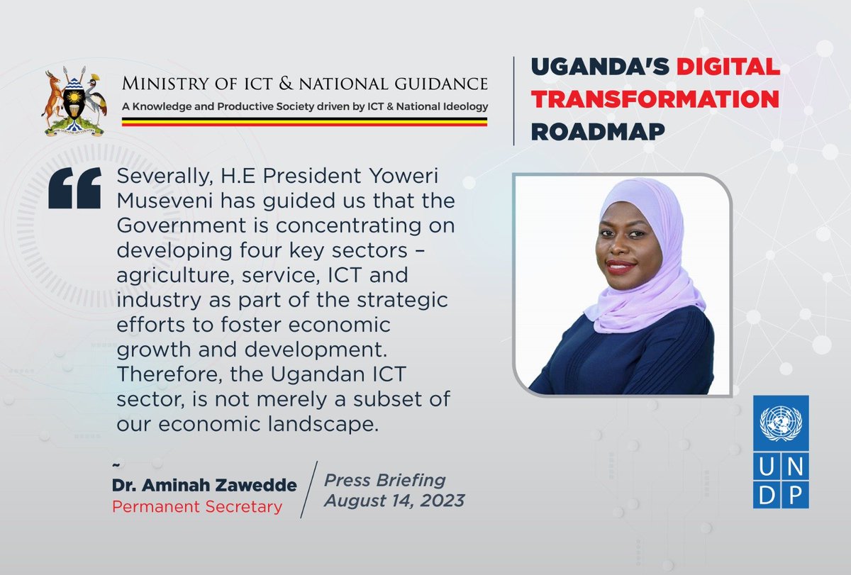 adyeerimuko's tweet photo. This roadmap isn't just about what we aim to achieve but, more critically, it details the 'how' of our journey towards a fully digital Uganda. This landmark even will be streamed live on Television and on @MoICT_Ug YouTube channel.@azawedde
#DigitizingUg https://t.co/7EXabnmjkN