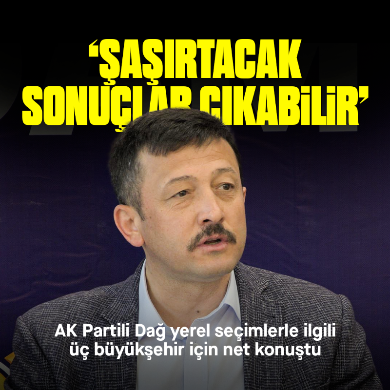 yenisafak's tweet photo. AK Partili Hamza Dağ, yerel seçimlerde İstanbul, Ankara ve İzmir için net konuştu: 

▪"Şaşılacak sonuçlar çıkabilir."
