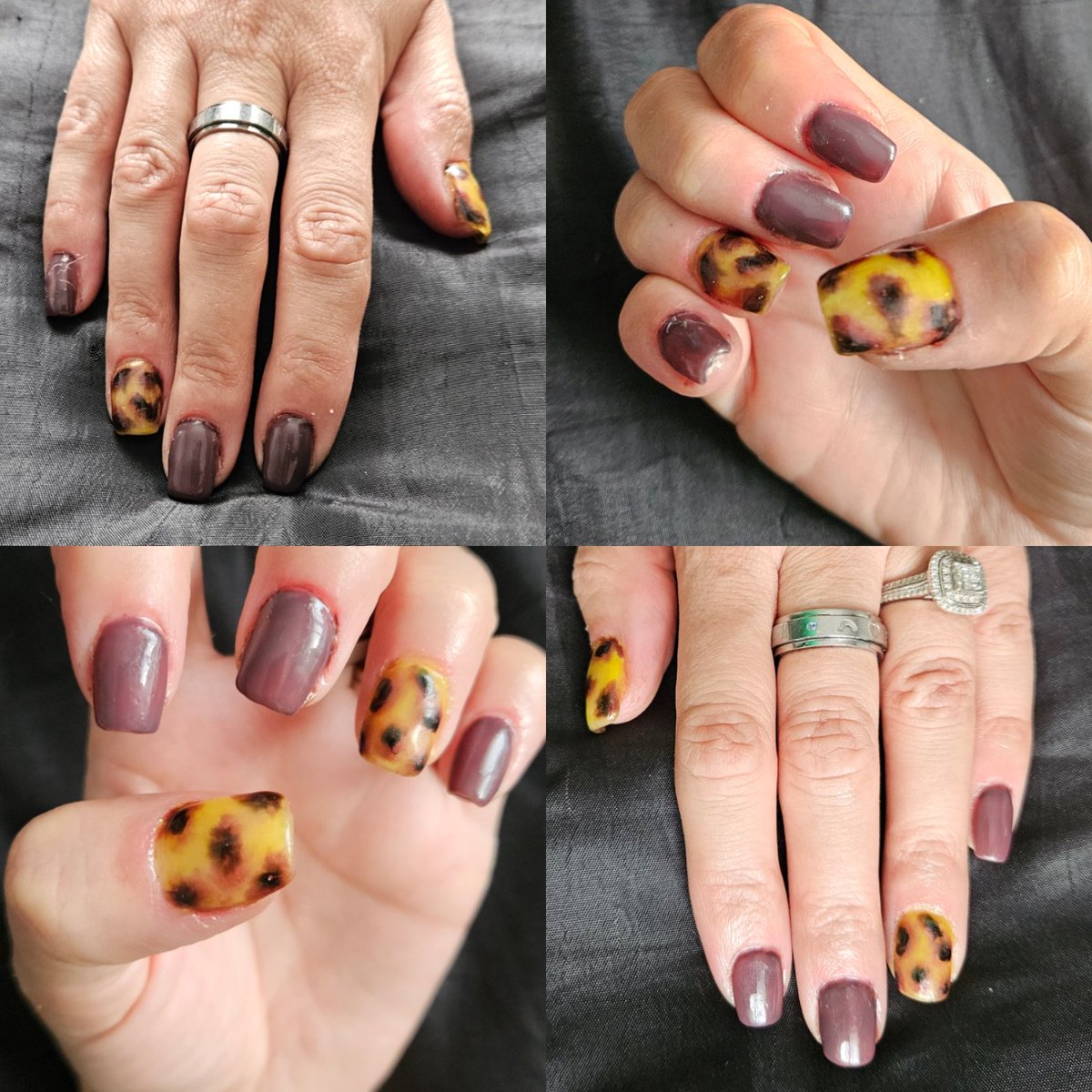 vicky_jo1's tweet photo. Something a little different this time tortoise shell nails 🐢 💅🏻 #diynails💅 #nailsathome #tortoiseshellnails https://t.co/vUS4Gi5xNl