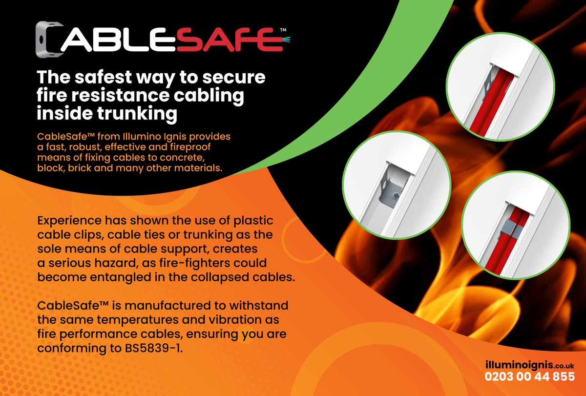 🔥 Tired of tangled cables causing chaos? Say hello to CableSafe™ from Illumino Ignis! This fireproof solution secures cables fast and effectively. No entanglements, just peace of mind. Get your quote now at illuminoignis.co.uk 💪🔌 #fireprotection #firesafety #distribution