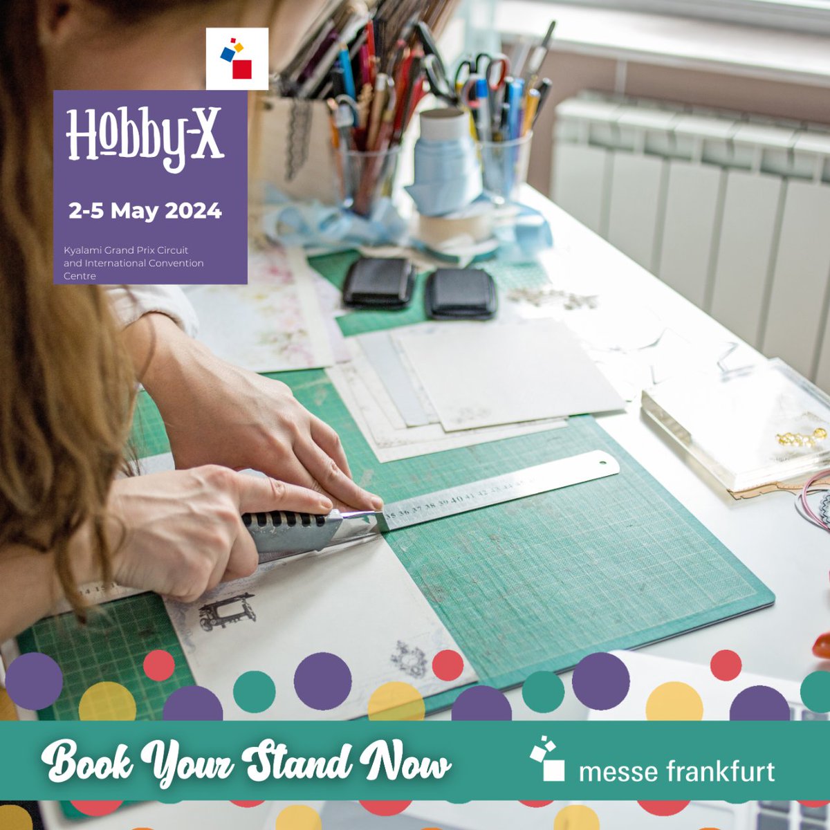 📣 Attention all artists and creators! Hobby-X24 is the place to be to showcase your work to a captivated audience. Reserve your spot today and let your creativity shine! 🌈 #BookYourStand #HobbyX24 #ArtisticExpression
