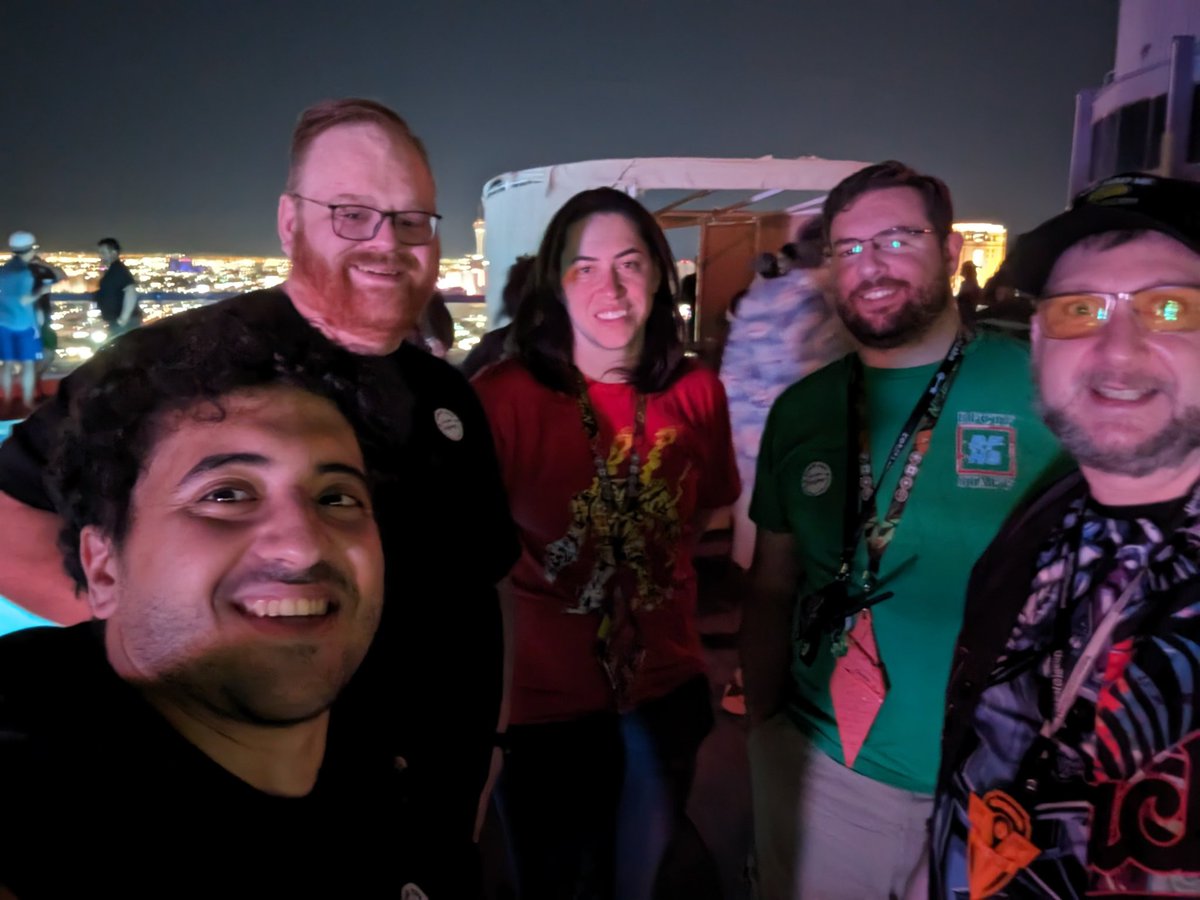 bouhmad's tweet photo. Missed you guys!! Always great catching up โค๏ธ @Unallocated @budhandyman @corey_rf @_meatbunny @1nvaderTAK #DEFCON31 #TELEPHREAKS #showercon https://t.co/loYtvLW9OD