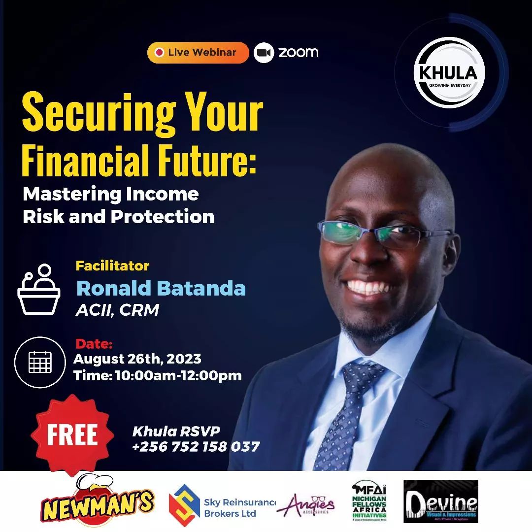 Life is full of ups and downs but your income doesn't have to suffer. Join us on Saturday 26th August and stay on top of your financial game.
#KhulaELearning #IncomeProtection #riskmanagement #growingeveryday