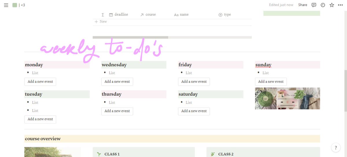 lornarchive's tweet photo. set-up my new notion page for uni 🥺 #notionsetup #notion https://t.co/E2vzCJJBX9