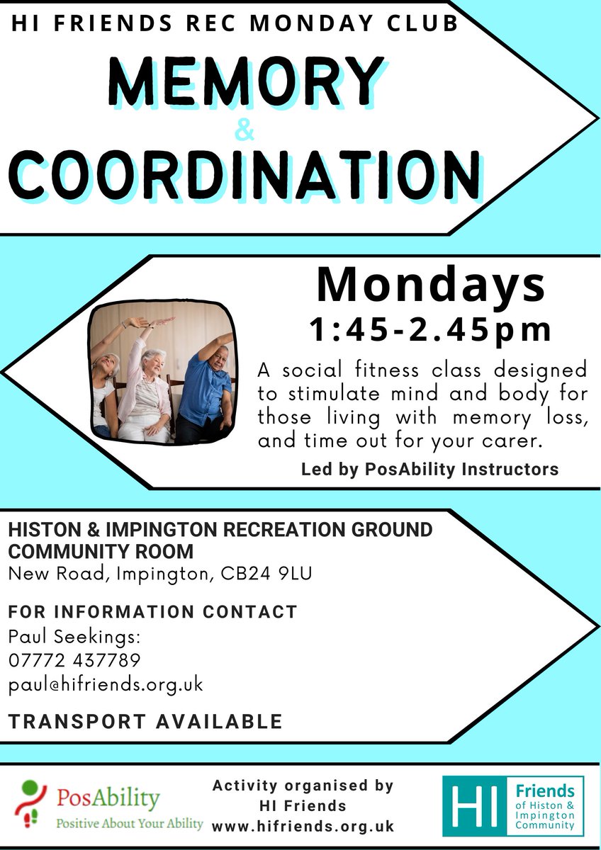 Third session on Mondays at Histon is Memory &amp; Coordination