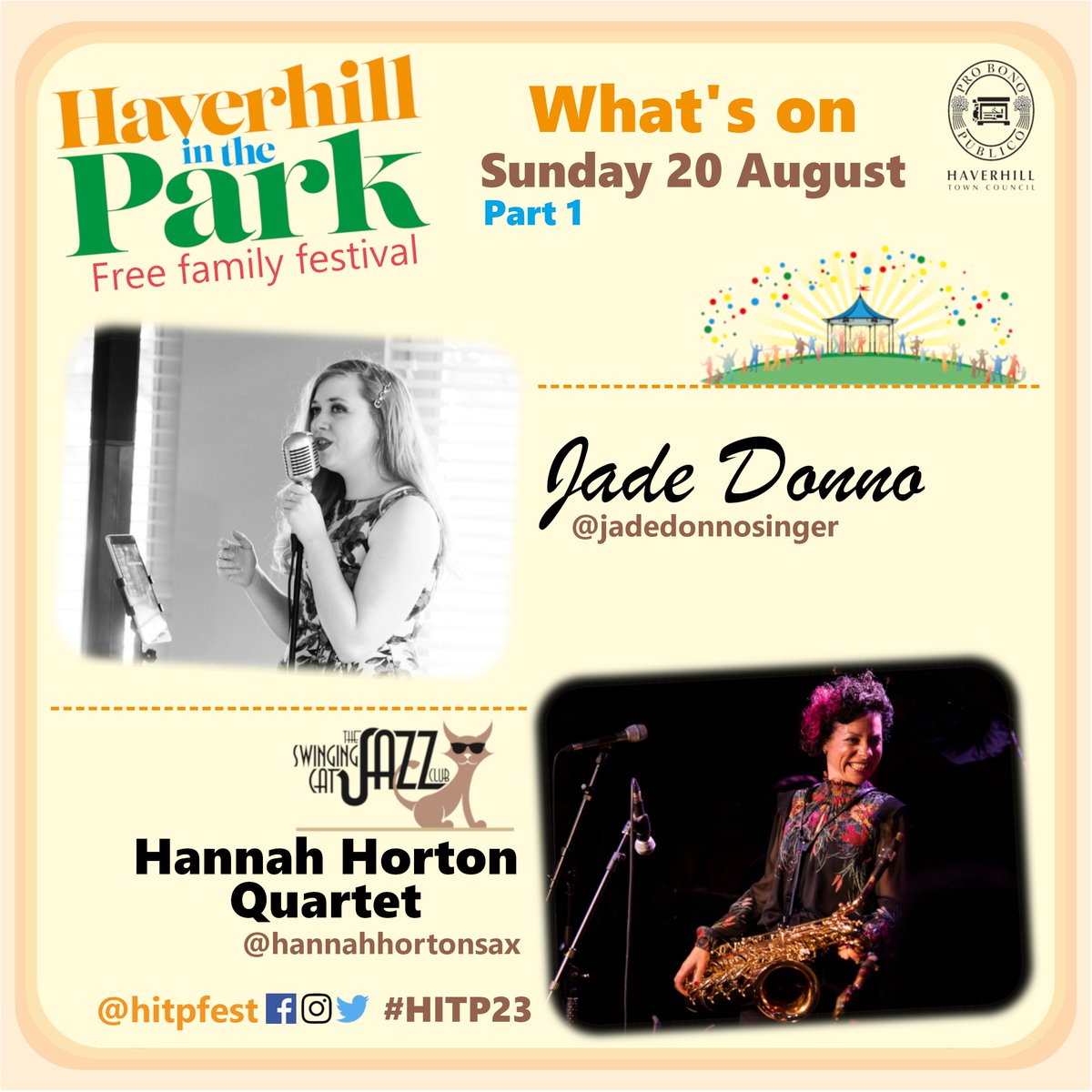 hitpfest's tweet photo. 4 Days to go! Line-up continued... Sunday.
#HITP23 #HaverhillInThePark #FamilyFestival #SuffolkFestival #CommunityArts #LiveMusic #LocalMusic https://t.co/bHMJAov5af