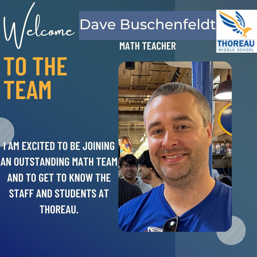 Welcome to Thoreau, Dave! ☺️