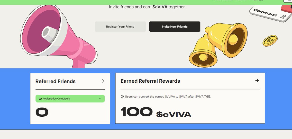 OceanAirdrop89's tweet photo. 🚀 Airdrop : Nhận 100 cVIVA từ Viva Leva
🔥Join here :
https://t.co/kgbNS5Mhjp
#AirdropCrypto #OceanAirdrop89 #Airdrop https://t.co/ffloEEq9eH