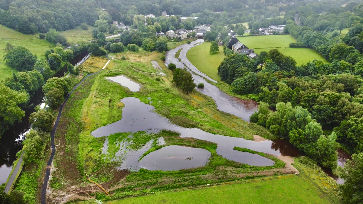 Work to create a wetland nature reserve at Brearley Fields in Mytholmroyd is now complete, transforming the former playing fields into a valuable wetland habitat and naturally managing local flood risk. More at crowd.in/UnHzBX