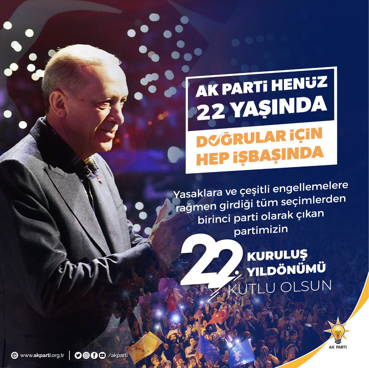 #AkParti22Yaşında 🇹🇷