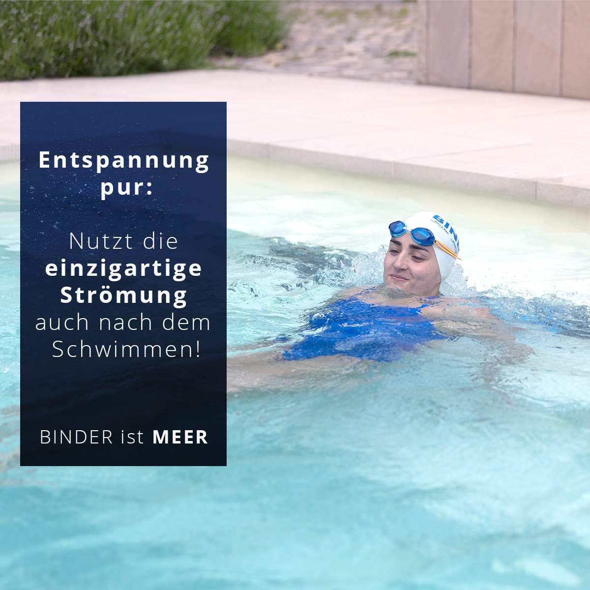 binderhydro's tweet photo. Einfach mal die Seele baumeln lassen: Paralympics-Siegerin Elena Semechin (geb. Krawzow) entspannt in der individuell regulierbaren Strömung unserer Turbinenschwimmanlage HydroStar. Also, genießt die vielseitigen Einsatzmöglichkeiten unserer Anlagen und den Sommer! 😊☀️#HydroStar https://t.co/VaA9xiKBEp