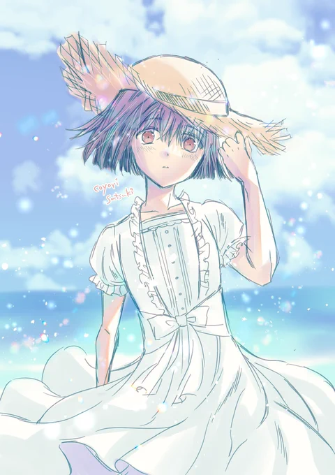 半ドロでざくざく楽書き 夏の白ワンピは正義です